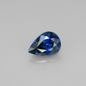 1,12 ctw natürlicher blauer Saphir, Birnenform, VVS
