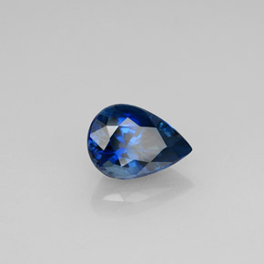 1,12 ctw natürlicher blauer Saphir, Birnenform, VVS
