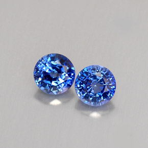  ct natürliche blauer Saphir-Edelsteine, Rundschliff, VVS
