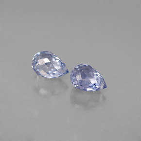  ct natürliche blauer Saphir-Edelsteine, Briolette, VS