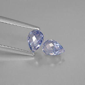  ct natürliche blauer Saphir-Edelsteine, Briolette, VS