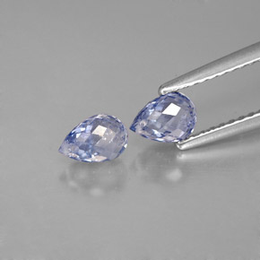 ct natürliche blauer Saphir-Edelsteine, Briolette, VS
