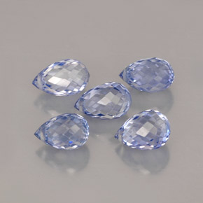  ct natürliche blauer Saphir-Edelsteine, Briolette, VVS
