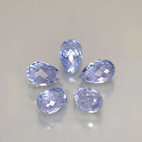  ct natürliche blauer Saphir-Edelsteine, Briolette, VS