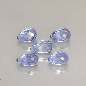  ct natürliche blauer Saphir-Edelsteine, Briolette, VS