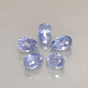  ct natürliche blauer Saphir-Edelsteine, Briolette, VS