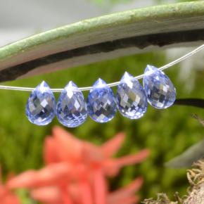 3,03 ct natürliche blauer Saphir-Edelsteine, Briolette, VVS-VS