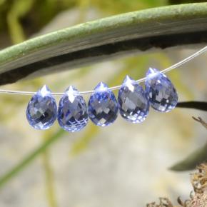 3,03 ct natürliche blauer Saphir-Edelsteine, Briolette, VVS-VS