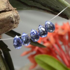 3,73 ct natürliche blauer Saphir-Edelsteine, Briolette, VVS-VS