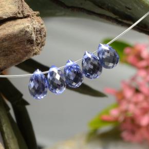 3,73 ct natürliche blauer Saphir-Edelsteine, Briolette, VVS-VS