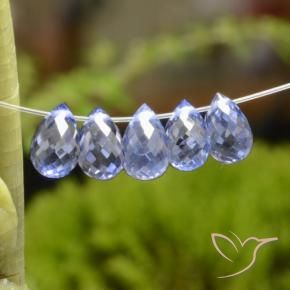 3.42 ct natürliche Intense Blue  Saphir-Edelsteine, Briolette, VVS-VS