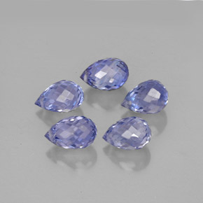  ct natürliche violetter Saphir-Edelsteine, Briolette, VVS-VS