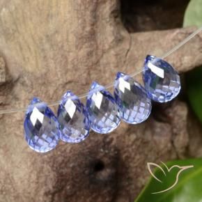 3.82 ct natürliche Intense Blue  Saphir-Edelsteine, Briolette, VVS-VS