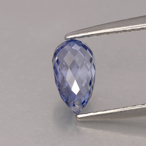 1,19 ctw natürlicher blauer Saphir, Briolette, VVS