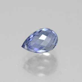 1,52 ctw natürlicher blauer Saphir, Briolette, VVS-VS