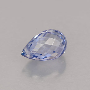 1,45 ctw natürlicher blauer Saphir, Briolette, VVS-VS