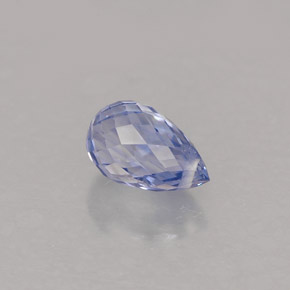 0,96 ctw natürlicher blauer Saphir, Briolette, VVS-VS