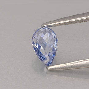 0,96 ctw natürlicher blauer Saphir, Briolette, VVS-VS