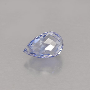 0,96 ctw natürlicher blauer Saphir, Briolette, VVS-VS