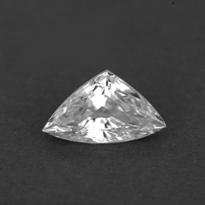1,62 ctw natürlicher weißer Saphir, Trillion, VVS