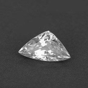 1,62 ctw natürlicher weißer Saphir, Trillion, VVS