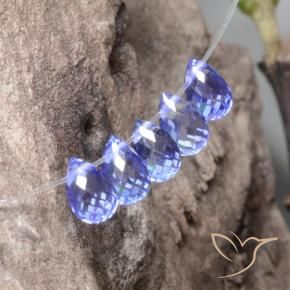 2.29 ct natürliche Intense Blue  Saphir-Edelsteine, Briolette, VVS-VS