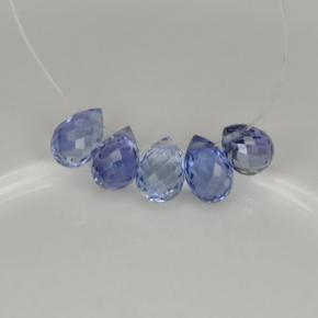  ct natürliche blauer Saphir-Edelsteine, Briolette, VVS-VS