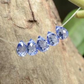2,06 ct natürliche blauer Saphir-Edelsteine, Briolette, VVS-VS