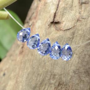 2,06 ct natürliche blauer Saphir-Edelsteine, Briolette, VVS-VS