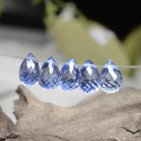 2,48 ct natürliche blauer Saphir-Edelsteine, Briolette, VVS-VS