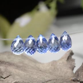 2,48 ct natürliche blauer Saphir-Edelsteine, Briolette, VVS-VS