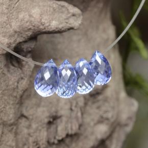 2,53 ct natürliche blauer Saphir-Edelsteine, Briolette, VVS-VS
