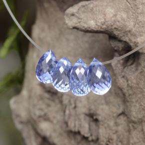 2,53 ct natürliche blauer Saphir-Edelsteine, Briolette, VVS-VS