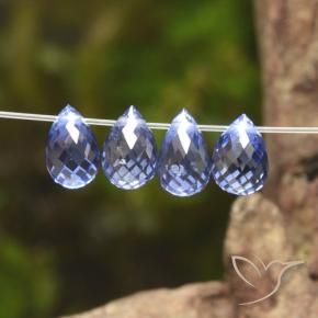 1.97 ct natürliche tiefblau Saphir-Edelsteine, Briolette, VVS-VS