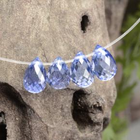 2,23 ct natürliche blauer Saphir-Edelsteine, Briolette, VVS-VS