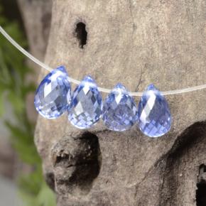 2,23 ct natürliche blauer Saphir-Edelsteine, Briolette, VVS-VS