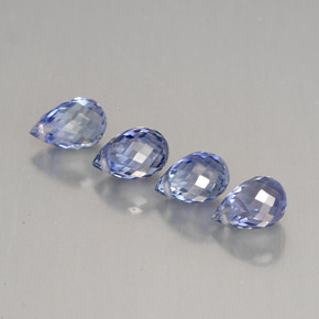  ct natürliche blauer Saphir-Edelsteine, Briolette, VS