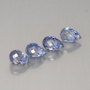  ct natürliche blauer Saphir-Edelsteine, Briolette, VS