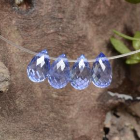2,18 ct natürliche blauer Saphir-Edelsteine, Briolette, VVS-VS
