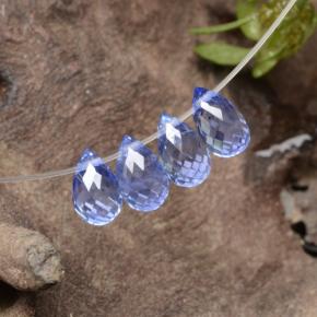 2,18 ct natürliche blauer Saphir-Edelsteine, Briolette, VVS-VS