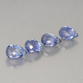  ct natürliche blauer Saphir-Edelsteine, Briolette, VVS-VS