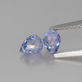  ct natürliche blauer Saphir-Edelsteine, Briolette, VS