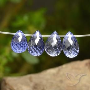 2.39 ct natürliche tiefblau Saphir-Edelsteine, Briolette, VVS-VS
