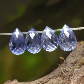 2.22 ct natürliche Intense Blue  Saphir-Edelsteine, Briolette, VS