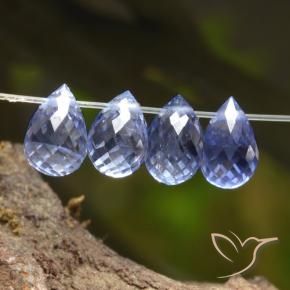 2.22 ct natürliche Intense Blue  Saphir-Edelsteine, Briolette, VS