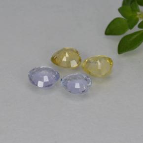 1,20 ct natürliche mehrfarbiger Saphir-Edelsteine, Herzform, VVS-VS
