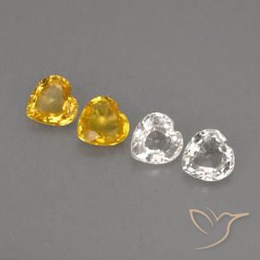 1,16 ct natürliche mehrfarbiger Saphir-Edelsteine, Herzform, VVS-VS