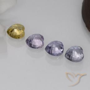 1,51 ct natürliche mehrfarbiger Saphir-Edelsteine, Herzform, VVS-VS
