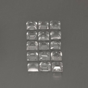  ct natürliche weißer Saphir-Edelsteine, Quadrat, VS