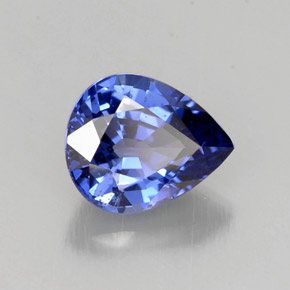 1,45 ctw natürlicher blauer Saphir, Birnenform, VS